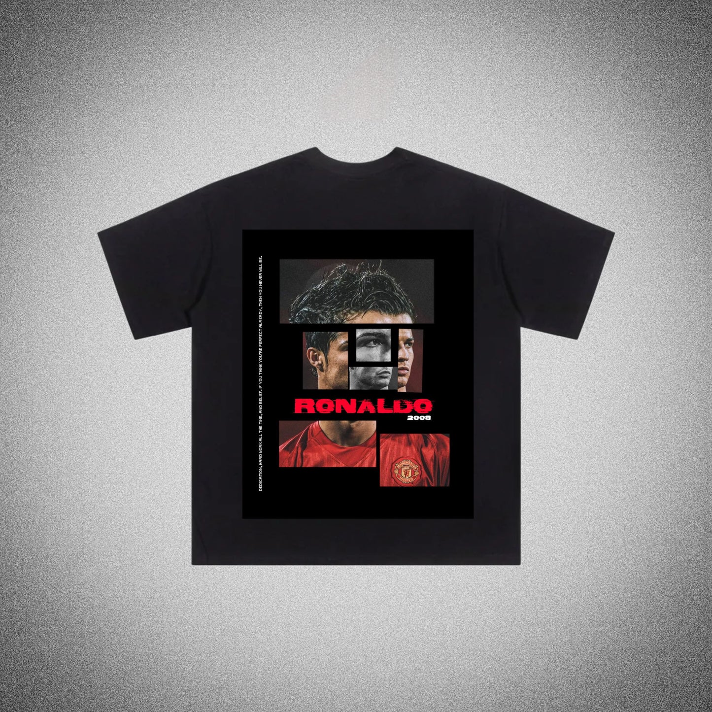 CR7 black Man U Tee shirt